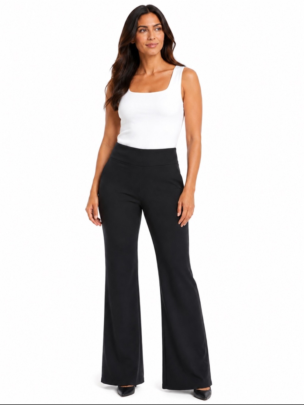 Westport 1962 Black Pull-On Flare Pants - Size L